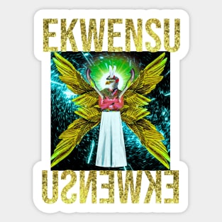 Igbo / African Gods : EKWENSU By SIRIUS UGO ART Sticker